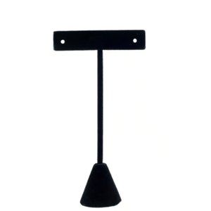 Bead Landing Velvet Earring Stand Display Holder Black 6.5"